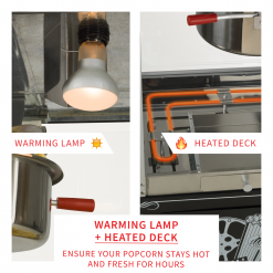 FunTime FT1665PP Palace Popper 16 OZ Commercial Bar Popcorn Popper Machine Cart Home Goods