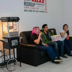 FunTime FT454CB 4oz Black Popcorn Popper Machine Maker Cart Vintage Style Home Goods 32 FunTime FT454CB 4oz Black Popcorn Popper Machine Maker Cart Vintage Style Home Goods