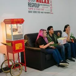 FunTime FT454CR 4oz Red Popcorn Popper Machine Maker Cart Vintage Style Home Goods 32 FunTime FT454CR 4oz Red Popcorn Popper Machine Maker Cart Vintage Style Home Goods