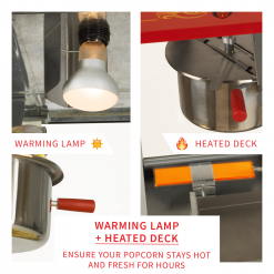 FunTime FT454CR 4oz Red Popcorn Popper Machine Maker Cart Vintage Style Home Goods 29 FunTime FT454CR 4oz Red Popcorn Popper Machine Maker Cart Vintage Style Home Goods