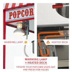 FunTime FT8000CP 8 OZ Commercial Carnival Bar Style Popcorn Popper Machine Home Goods 14 FunTime FT8000CP 8 OZ Commercial Carnival Bar Style Popcorn Popper Machine Home Goods