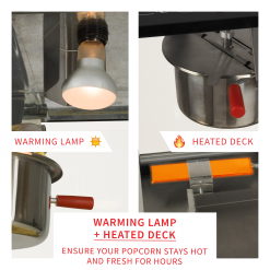 FunTime FT825CB 8oz Black Bar Table Top Popcorn Popper Maker Machine 26 FunTime FT825CB 8oz Black Bar Table Top Popcorn Popper Maker Machine