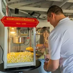 FunTime FT825CR 8oz Red Bar Table Top Popcorn Popper Maker Machine