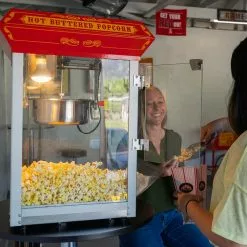 FunTime FT421CR 4oz Red Bar Table Top Popcorn Popper Maker Machine