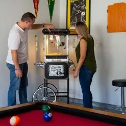 FunTime FT454CB 4oz Black Popcorn Popper Machine Maker Cart Vintage Style Home Goods 38 FunTime FT454CB 4oz Black Popcorn Popper Machine Maker Cart Vintage Style Home Goods