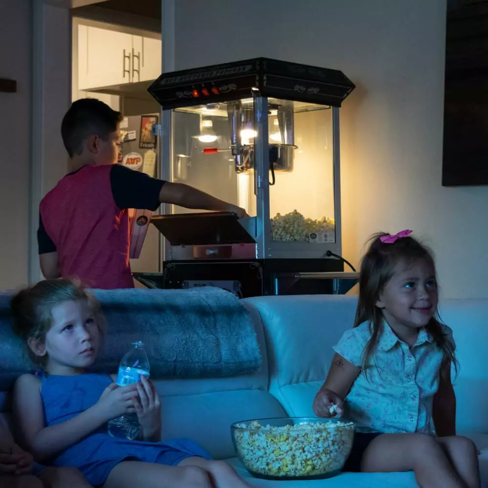 FunTime FT454CB 4oz Black Popcorn Popper Machine Maker Cart Vintage Style Home Goods 22 FunTime FT454CB 4oz Black Popcorn Popper Machine Maker Cart Vintage Style Home Goods