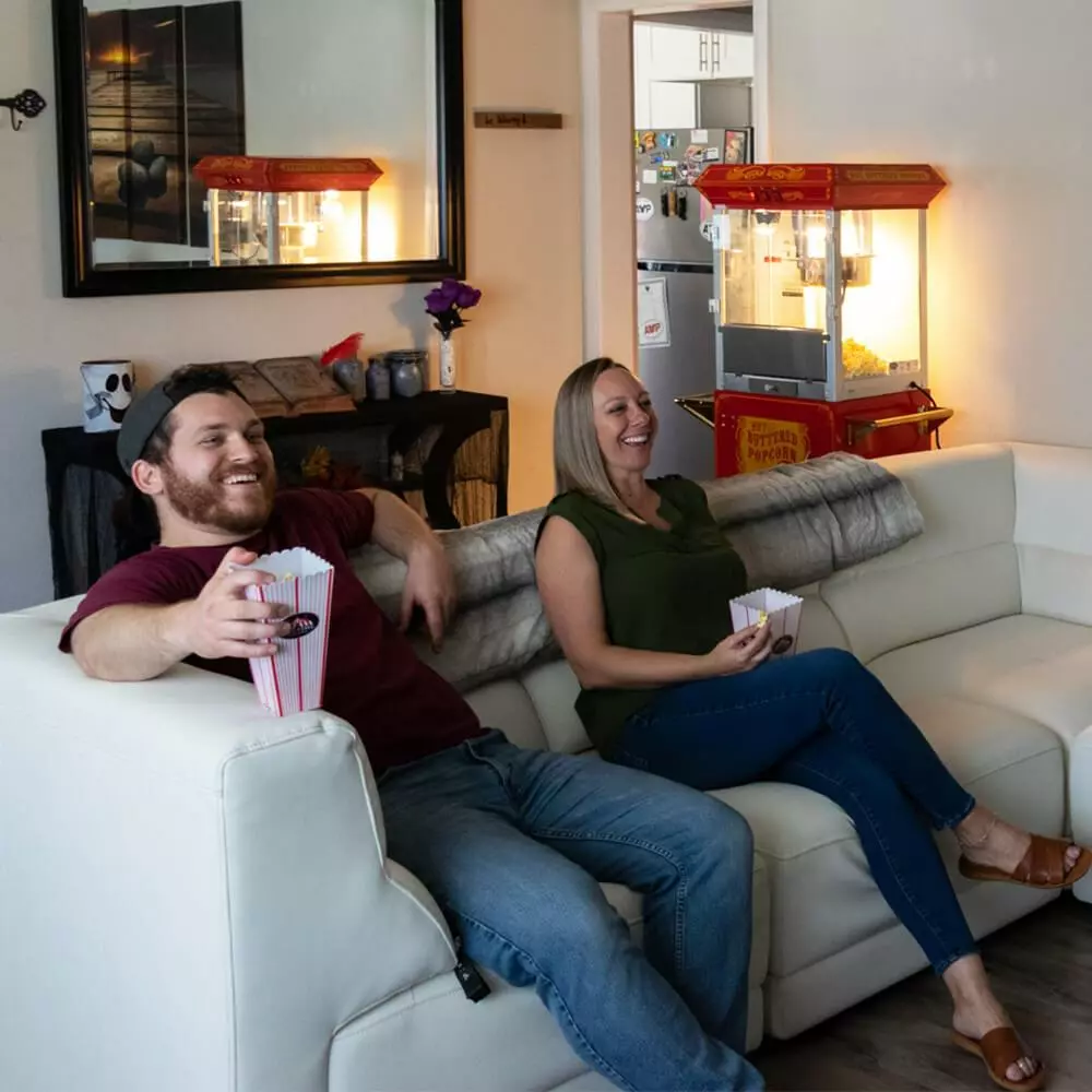 FunTime FT454CR 4oz Red Popcorn Popper Machine Maker Cart Vintage Style Home Goods 18 FunTime FT454CR 4oz Red Popcorn Popper Machine Maker Cart Vintage Style Home Goods