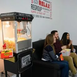 FunTime FT862CBG 8oz Black Popcorn Popper Machine Maker Cart Vintage Style 33 FunTime FT862CBG 8oz Black Popcorn Popper Machine Maker Cart Vintage Style