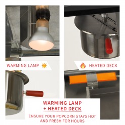 FunTime FT862CB 8oz Black Popcorn Popper Machine Maker Cart Vintage Style 30 FunTime FT862CB 8oz Black Popcorn Popper Machine Maker Cart Vintage Style