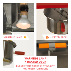 Home Goods FunTime FT862CRS 8oz Red Popcorn Popper Machine Maker Cart Vintage Style