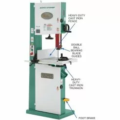 Tools & Equipment Grizzly G0513X2BF 220V 17 In 2 HP Extreme-Series Bandsaw With Cast-Iron Trunnion