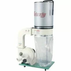 Grizzly G0548ZP 240V 2 HP Canister Dust Collector With Aluminum Impeller