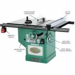 Tools & Equipment Grizzly G0696X 12 Inch 5 HP 220V Extreme Series Left-Tilt Table Saw