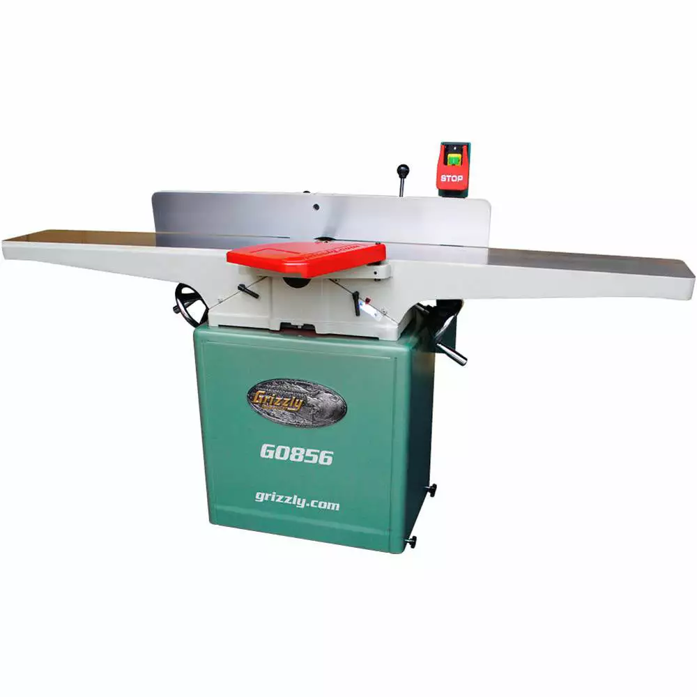 Grizzly G0856 230V 8 Inch X 72 Inch Jointer With Spiral Cutterhead & Mobile Base 3 Grizzly G0856 230V 8 Inch X 72 Inch Jointer With Spiral Cutterhead & Mobile Base