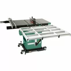Grizzly G1317 37 Inch Double Level Table Saw Outfeed Roller System Power Tools