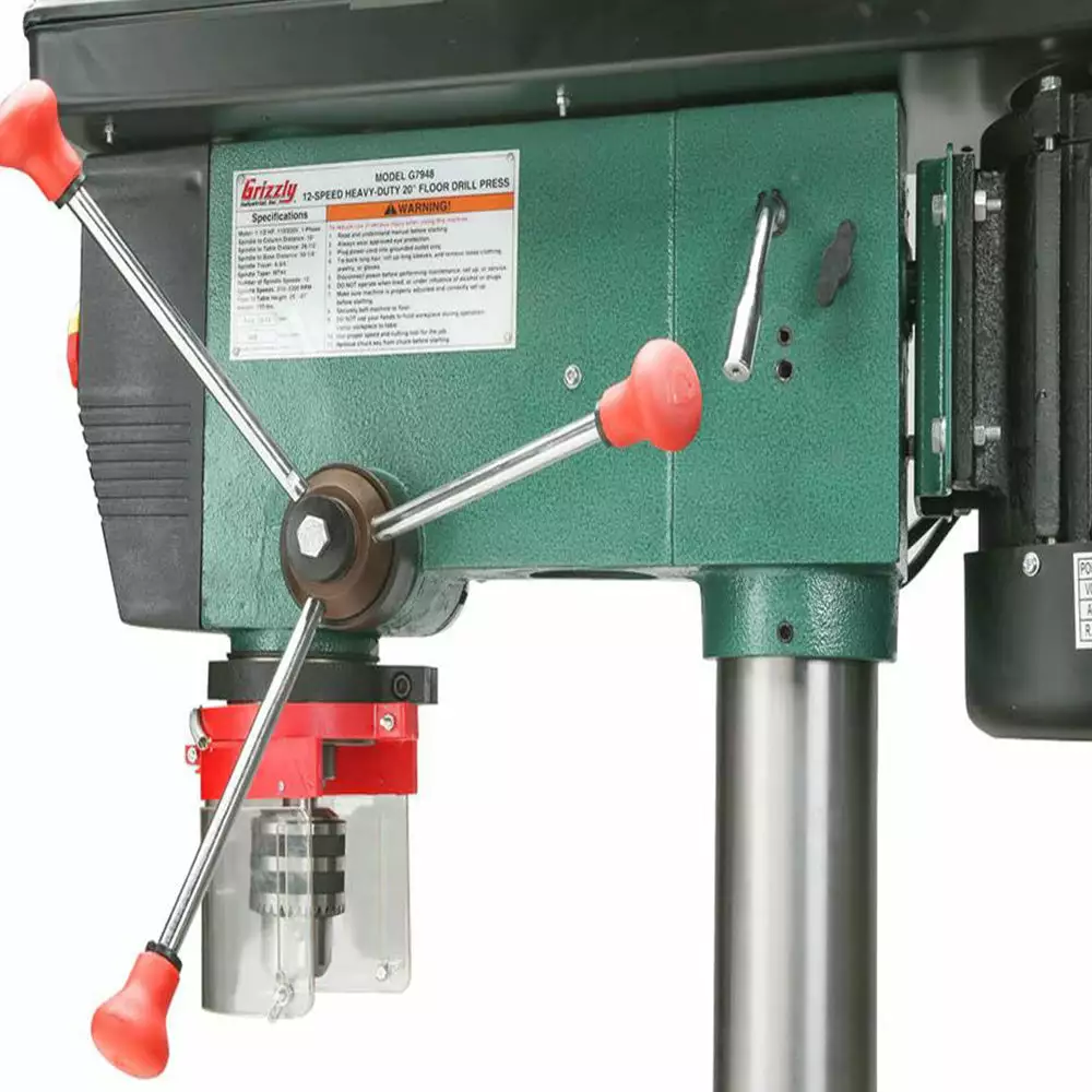 Tools & Equipment Grizzly G7948 120V/240V 20 Inch 12 Speed Floor Drill Press 7 Tools & Equipment Grizzly G7948 120V/240V 20 Inch 12 Speed Floor Drill Press