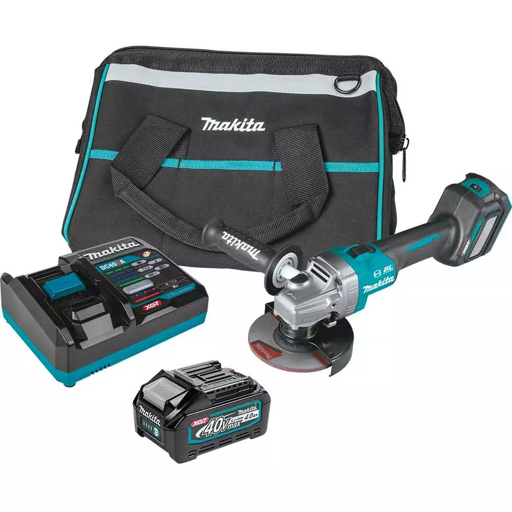 Tools & Equipment Makita GAG04M1 40V MAX XGT 4-1/2” / 5" Brushless Angle Grinder Kit W/ Brake 3 Tools & Equipment Makita GAG04M1 40V MAX XGT 4-1/2” / 5" Brushless Angle Grinder Kit W/ Brake
