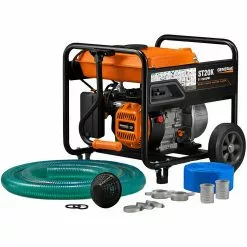 Generac 6822 208cc 158-Gpm 2-Inch Gas Powered Semi-Trash Water Pump