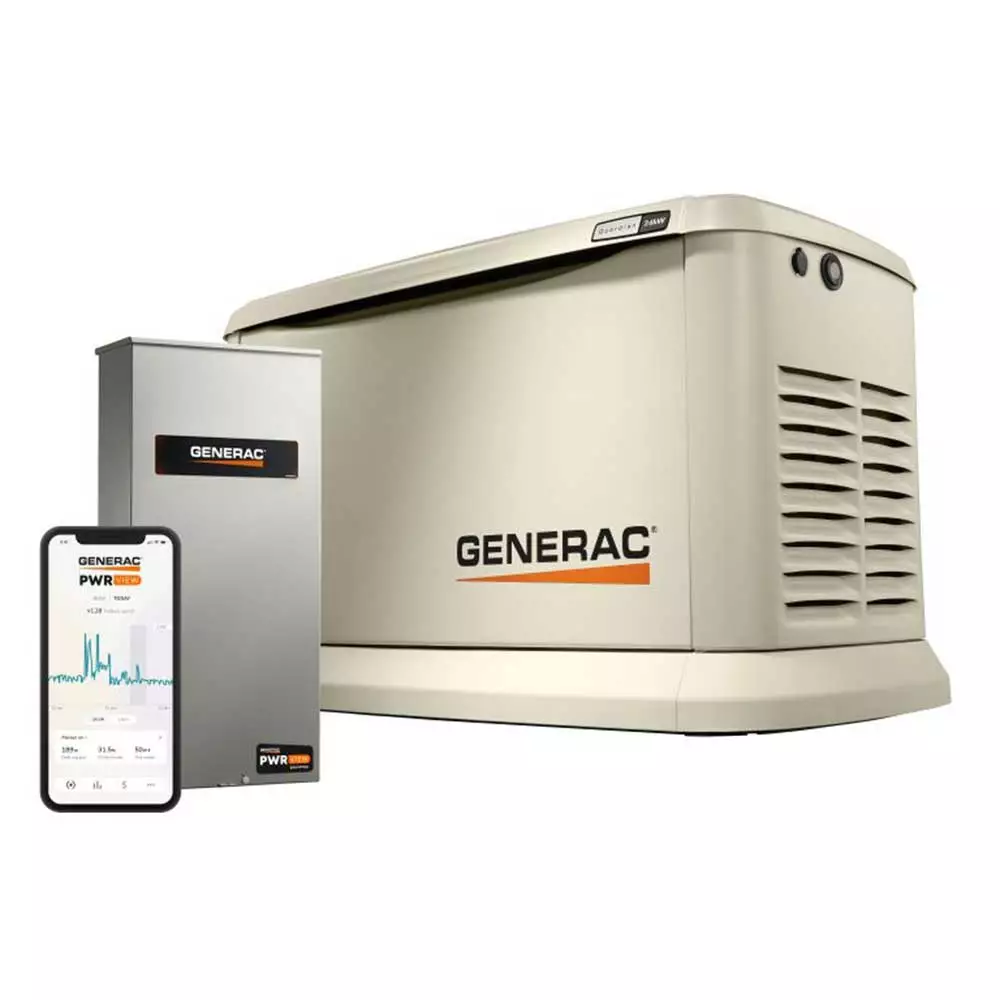 Dual Fuel Generators Generac 7210 Guardian 24KW Home Backup Generator With Whole House Switch Wifi-Enabled 4 Dual Fuel Generators Generac 7210 Guardian 24KW Home Backup Generator With Whole House Switch Wifi-Enabled