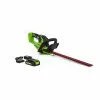 GreenWorks Commercial 24H20 24V 22” Cordless Lightweight Hedge Trimmer Kit Lawn & Outdoor Power