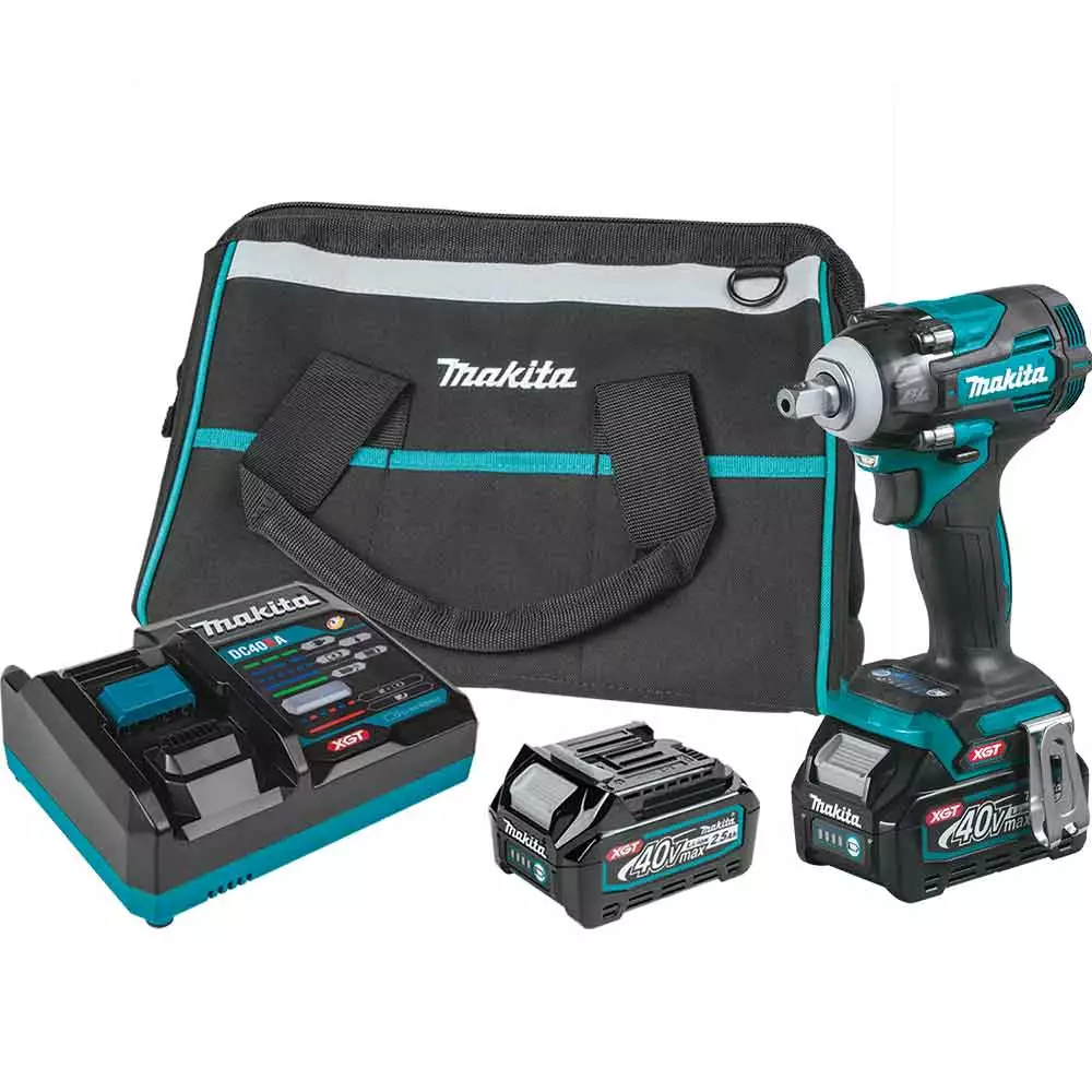 Tools & Equipment Makita GWT05D 40V MAX XGT 1/2" Sq. Brushless Cordless Drive Impact Wrench Kit 3 Tools & Equipment Makita GWT05D 40V MAX XGT 1/2" Sq. Brushless Cordless Drive Impact Wrench Kit