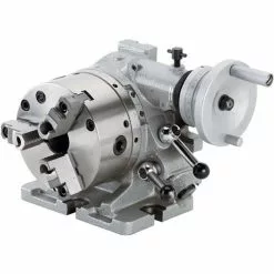 Grizzly H7506 Horizontal/Vertical Rotary Indexing Table With Chuck Tools & Equipment