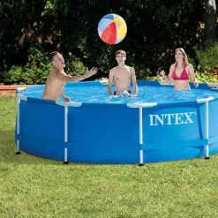 Pools Intex 28200EH 10 Feet X 30 Inch Vertical Leg 12 Feet X 30 Inch Metal Frame Pool