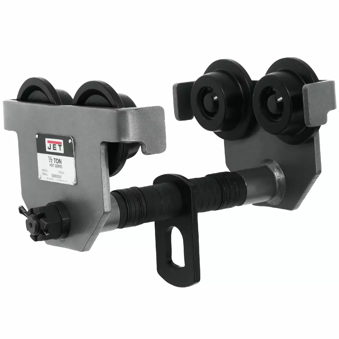 JET 1/2-HDT 1/2 Ton Heavy Duty Manual Trolley Fits 2.5" - 8" Wide Beam - 262005 Tools & Equipment 3 JET 1/2-HDT 1/2 Ton Heavy Duty Manual Trolley Fits 2.5" - 8" Wide Beam - 262005 Tools & Equipment