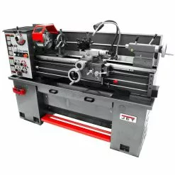 Jet 331440 14-Inch X 37-Inch 1-Phase Geared Head Bench Lathe W/ Stand Tools & Equipment
