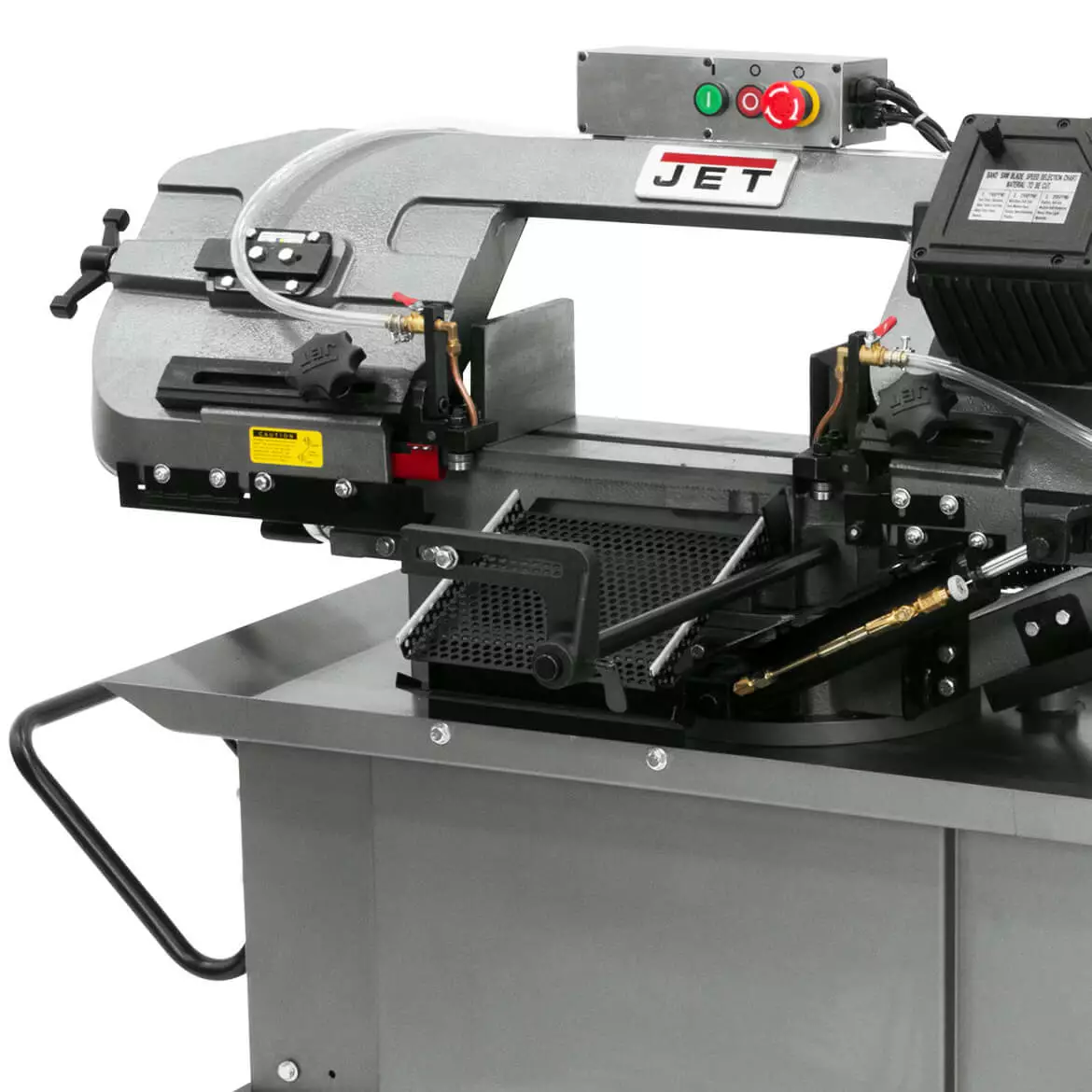 JET HVBS-710SG 7"x10.5" Mitering Horizontal/Vertical Bandsaw 115/230V 1PH 413452 Tools & Equipment 4 JET HVBS-710SG 7"x10.5" Mitering Horizontal/Vertical Bandsaw 115/230V 1PH 413452 Tools & Equipment