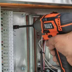 Klein 32304 14-in-1 HVAC Adjustable-Length Impact Screwdriver W/ Flip Socket Tools & Equipment