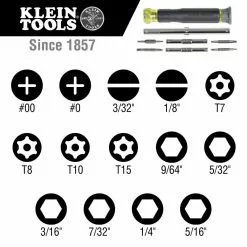 Klein 32314 14 In 1 Precision Cushion Grip Screwdriver W/ Integrated Nut Driver Tools & Equipment 15 Klein 32314 14 In 1 Precision Cushion Grip Screwdriver W/ Integrated Nut Driver Tools & Equipment