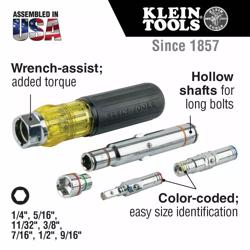 Klein 32807MAG 7-in-1 Nut Driver 4 Klein 32807MAG 7-in-1 Nut Driver