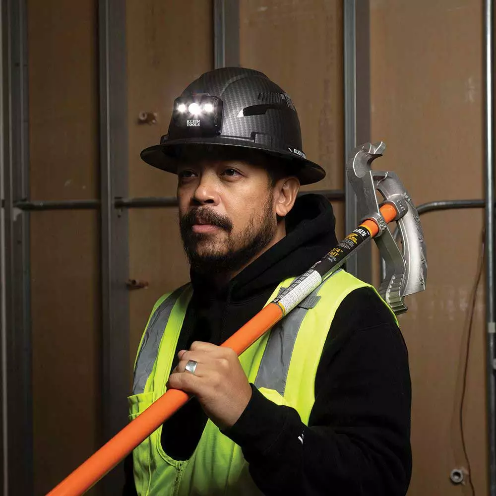 Klein 60346 Hard Hat Premium KARBN Non-Vented Full Brim Class E W/ Headlamp Tools & Equipment 14 Klein 60346 Hard Hat Premium KARBN Non-Vented Full Brim Class E W/ Headlamp Tools & Equipment