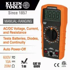 Klein 69355 Premium Electrical Test Kit W/ Batteries