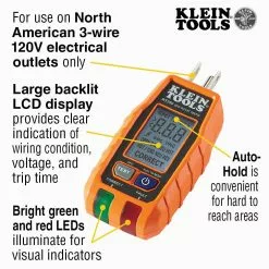 Klein 69355 Premium Electrical Test Kit W/ Batteries