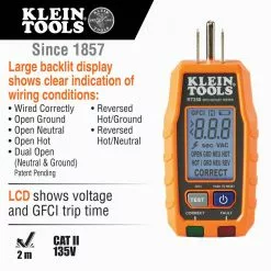 Klein 69355 Premium Electrical Test Kit W/ Batteries