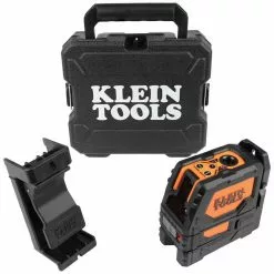 Klein 93LCLG Self Leveling Green Cross Line Laser Level W/ Red Plumb Spot