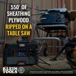 Klein KTB1000 1500W Portable Pure Sine Wave Rechargeable Power Station Batteries & Chargers