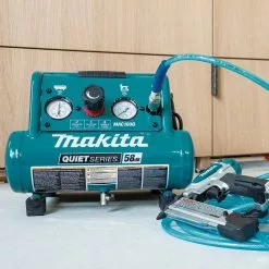 Makita MAC100QK1 1/2 HP 1 Gallon Compact Electric Compressor Nailer Combo Kit