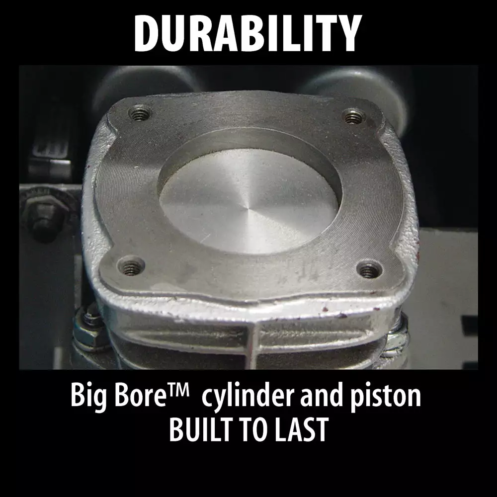 Makita MAC5200 3.0 HP Cast Iron Roll Cage Big Bore Air Compressor Tools & Equipment 7 Makita MAC5200 3.0 HP Cast Iron Roll Cage Big Bore Air Compressor Tools & Equipment