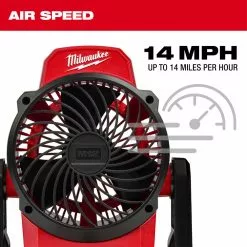 Milwaukee 0820-20 M12 12V Cordless Li-Ion Mounting Fan - Bare Tool Tools & Equipment