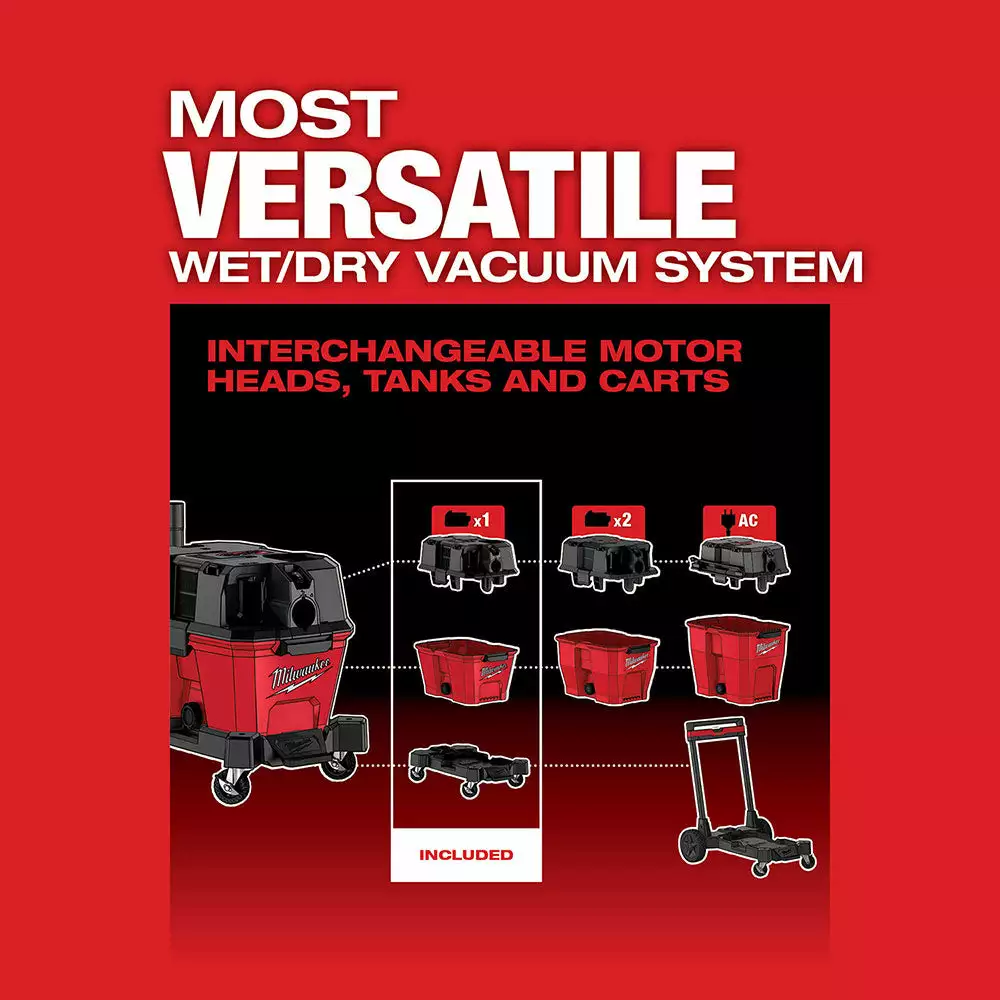 Milwaukee 0910-20LN M18 FUEL 6 Gallon Wet/Dry Vacuum W/ AIR-TIP Brush/Nozzle Kit Tools & Equipment 7 Milwaukee 0910-20LN M18 FUEL 6 Gallon Wet/Dry Vacuum W/ AIR-TIP Brush/Nozzle Kit Tools & Equipment