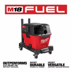 Tools & Equipment Milwaukee 0910-20U M18 FUEL 6 Gallon Wet/Dry Vacuum W/ AIR-TIP Brush/Nozzle Kit