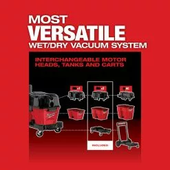 Tools & Equipment Milwaukee 0920-20 M18 FUEL 9 Gallon Dual-Battery Wet/Dry Vacuum - Bare Tool
