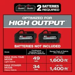 Tools & Equipment Milwaukee 0920-20 M18 FUEL 9 Gallon Dual-Battery Wet/Dry Vacuum - Bare Tool