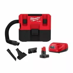 Milwaukee 0960-21 M12 FUEL 1.6 Gallon Cordless Compact Quiet Wet/Dry Vacuum Kit Tools & Equipment