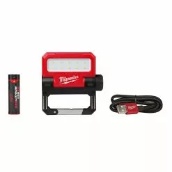 Tools & Equipment Milwaukee 2114-21 550-Lumen USB Rechargeable Rover Pivoting Flood Light