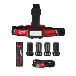 Tools & Equipment Milwaukee 2115-21 USB Rechargeable Low-Profile Headlamp