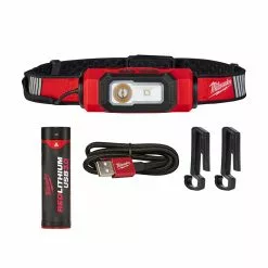 Milwaukee 2116-21 600 Lumens LED USB Rechargeable BEACON Hard Hat Light Tools & Equipment